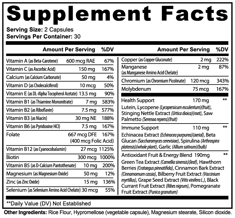KH Complete Daily Multivitamin with Echinacea